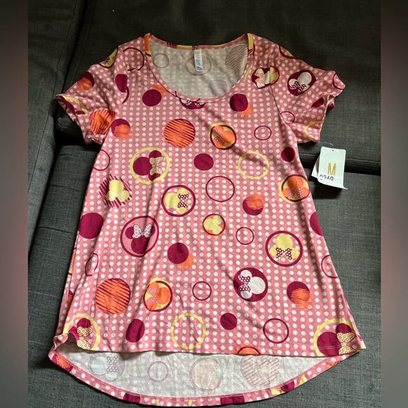 * New* LulaRoe Minnie Mouse Medium Top - Picture 1 of 3